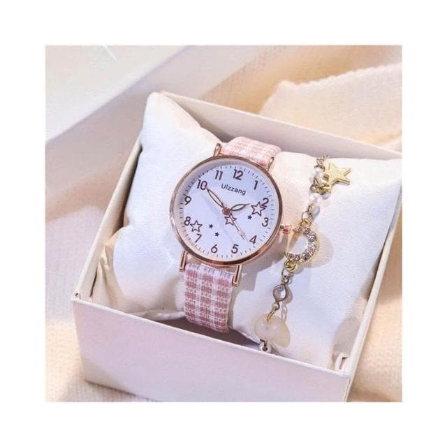 手錶套裝女氣質小眾ins風女用手錶女款學生簡約石英錶國高中生光動能腕錶小朋友高顏值手錶女童可愛生日禮物輕奢高級感手錶