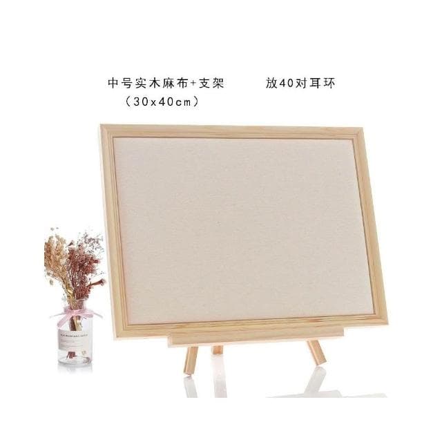 實木相框板掛墻耳環架 女家用首飾架 收納耳釘耳飾項鍊架 飾品展示架 吊墜飾品收納架 擺攤飾品陳列架