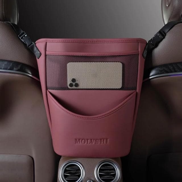 車上收納袋掛袋車上椅背網兜餐物袋車內防兒童裝飾收納用品大全