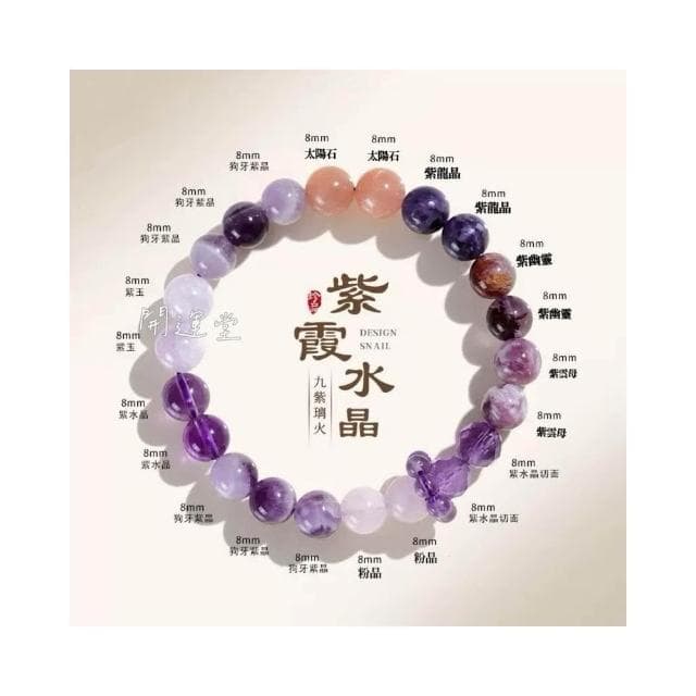 【開運堂】【買手鍊才有附禮盒】🔥黃塔晶水晶手鍊貔貅手鍊紫金砂手串禮物天然水晶手鍊防小人手鍊招桃花手串手鏈 交換禮物