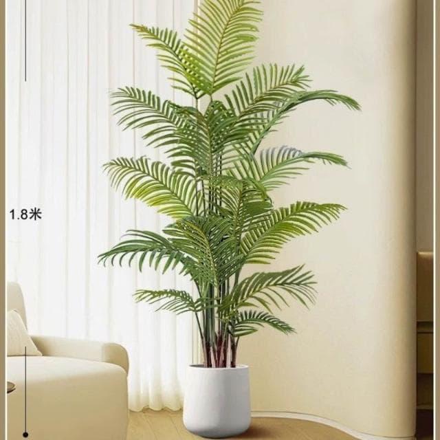 【未晚家居館】 仿真植物散尾葵客廳落地盆栽室內大型仿生花假樹輕奢綠植裝飾擺件