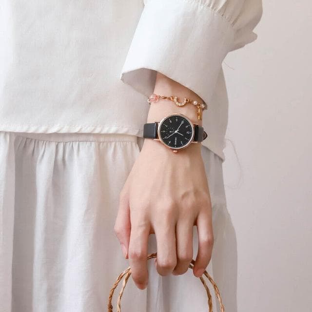 手錶女2025新款女款學生簡約石英錶輕奢高級感精工錶氣質小眾女用手錶國高中生光動能腕錶高顏值ins風小巧精緻兒童手錶