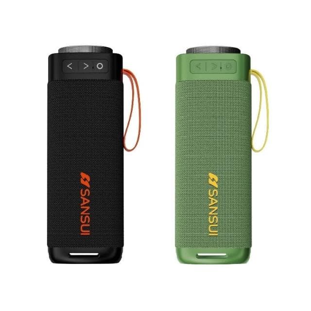 SANSUI 山水 漫遊者藍芽喇叭【好勢露營】酷洛黑SR-X6K/炫綠青SR-X6G低音炮戶外藍芽音響戶外音響 隨身喇叭