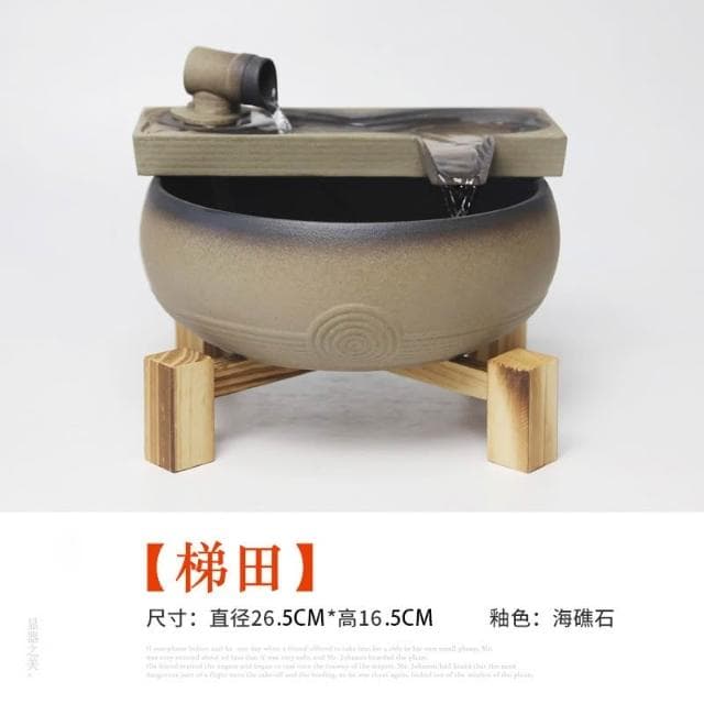 流水擺件 循環風水球 辦公室桌面擺件 開業喬遷禮物 時來運轉 療癒小物 辦公室風水陶瓷擺件 陶瓷噴泉