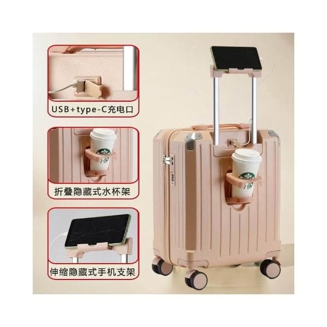 小型拉杆箱 登機箱 18寸加厚旅行箱 16寸行李箱 男密碼箱 女迷你小箱包