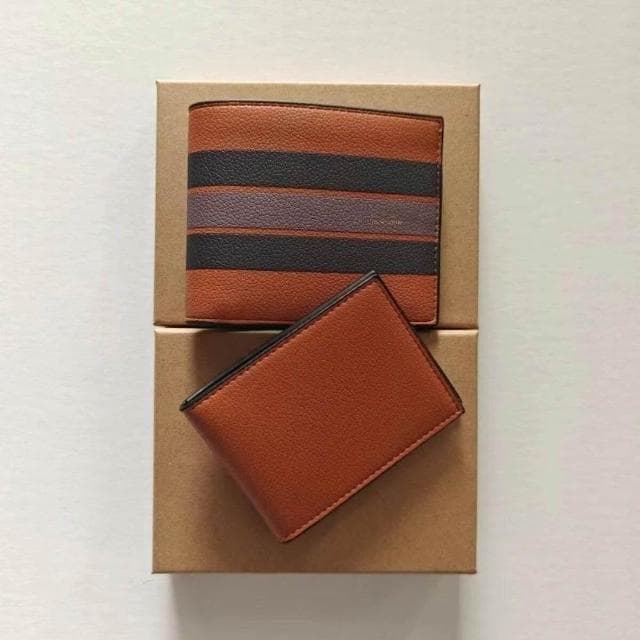 男士錢包休閑PVC配皮錢包男短款多卡位零錢包皮夾錢包時尚短夾錢包多功能卡包輕薄卡夾可折疊雙折疊包多卡層錢包商務禮物錢包