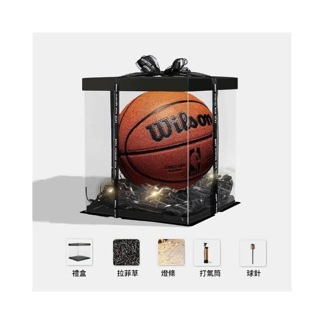 NBA 官方比賽用復刻籃球 Wilson WTB7200 7號 真皮手感 室內籃球 室外籃球 男生生日禮物【R87】