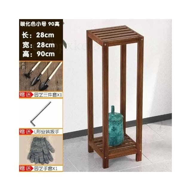 實木質花架 室內花架子 陽台置物架 多層收納架 落地小花台 綠蘿植物架 客廳盆栽架 雙層花卉架 多功