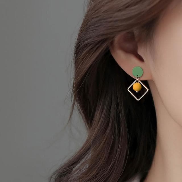 🎗飾間首飾鋪 幾何耳環輕奢小眾設計高級感耳環多巴胺女耳飾品
