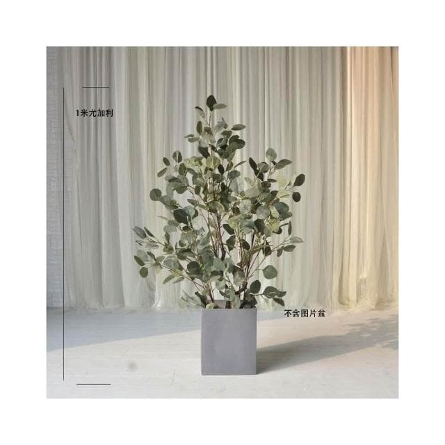 仿真綠植盆景 室內裝飾 落地盆栽  仿真樹 仿真綠植裝飾 室內大型植物落地 尤加利 金錢葉 假樹人造盆栽