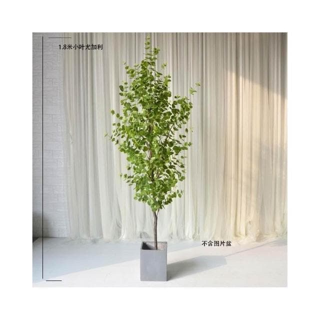 仿真綠植盆景 室內裝飾 落地盆栽  仿真樹 仿真綠植裝飾 室內大型植物落地 尤加利 金錢葉 假樹人造盆栽