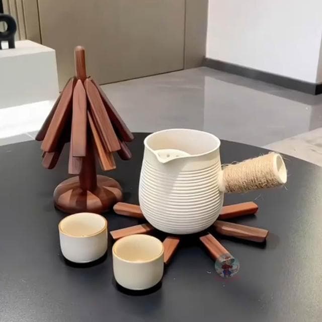 隔熱墊 一棵樹 桌墊 實木 生日禮物 杯墊 餐墊 餐桌墊 入厝禮 鍋墊 木質隔熱墊 喬遷禮物 隔熱桌墊