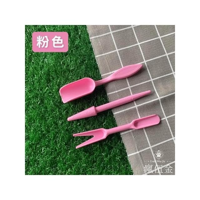 MIT園藝小工具3件組 台灣製造 打孔器 起苗器 鏟勺 迷你多肉 花盆栽 多肉植物 栽種【瘋伍金】
