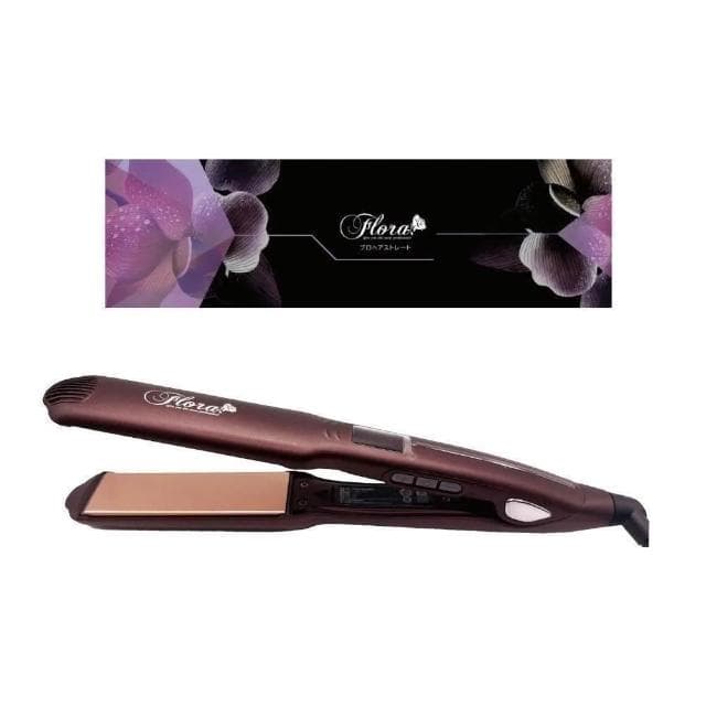 【Flora】搭贈組|鈦離子夾 (專業沙龍離子夾 直捲兩用 國際電壓 25 35 42mm 陶瓷面板__Kimi極美職人推薦)
