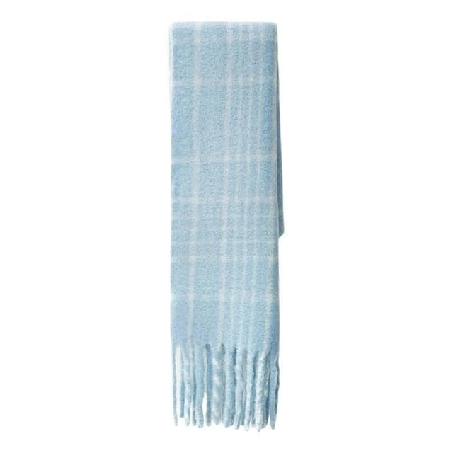 【ZOII 佐壹】溫柔格紋羊毛大圍巾 羊毛圍巾 格紋圍巾 冬季圍巾 保暖圍巾 賞雪 禦寒 秋冬圍巾#322040