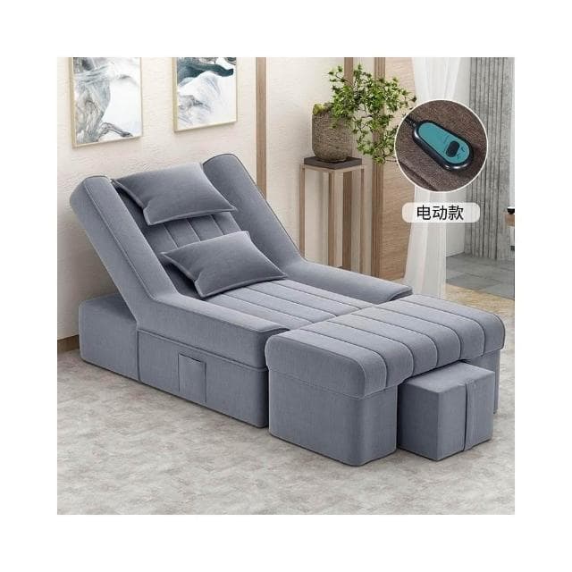 『XM星夢精選』足療沙發 電動沙發 按摩床 洗泡腳美甲沙發 椅美睫沐足躺椅 美容床足浴沙發