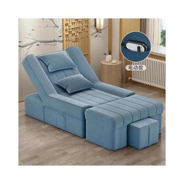 『XM星夢精選』足療沙發 電動沙發 按摩床 洗泡腳美甲沙發 椅美睫沐足躺椅 美容床足浴沙發