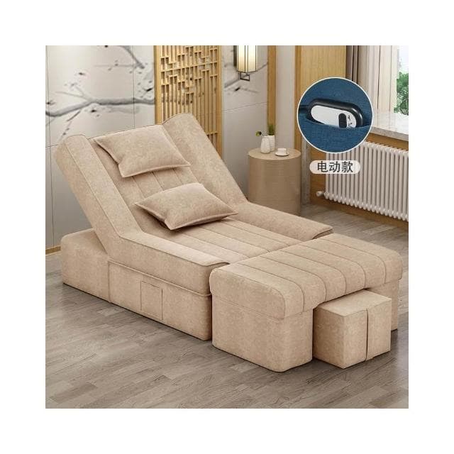 『XM星夢精選』足療沙發 電動沙發 按摩床 洗泡腳美甲沙發 椅美睫沐足躺椅 美容床足浴沙發