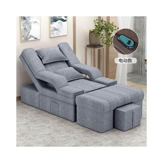 『XM星夢精選』足療沙發 電動沙發 按摩床 洗泡腳美甲沙發 椅美睫沐足躺椅 美容床足浴沙發