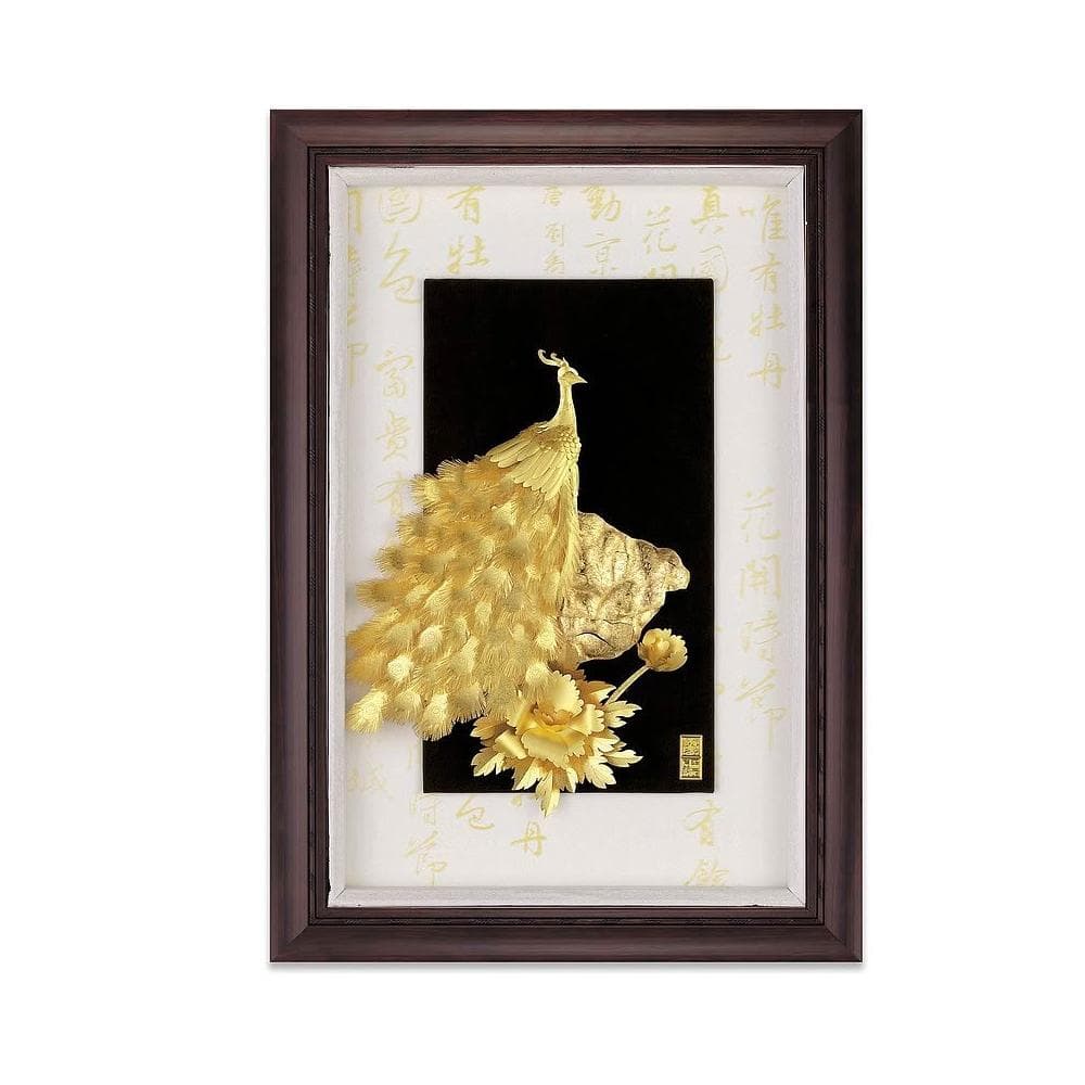 【鹿港窯】富貴吉祥金箔畫|同事升遷、長官升職、長輩生日禮物推薦