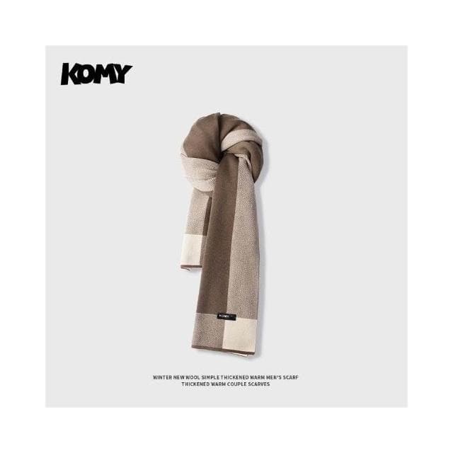 圍巾男秋冬防寒保暖休閑韓版百搭灰色英倫風圍脖情侶生日禮物 圍巾男 男生圍巾 脖圍 圍脖 保暖圍巾 圍巾披肩 針織圍巾