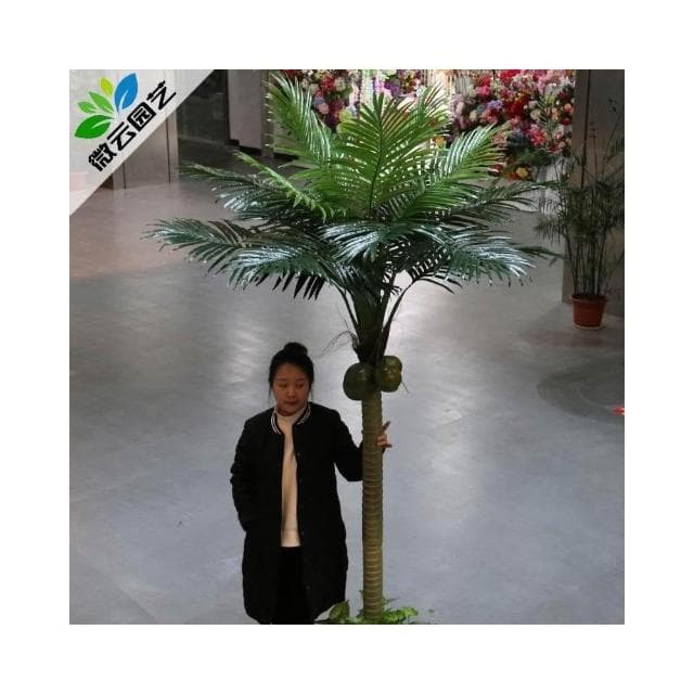 仿真綠植  龜背葉 琴葉榕 芭蕉樹仿真植物盆栽客廳假樹塑料大型裝飾椰子綠植仿真樹落地盆景