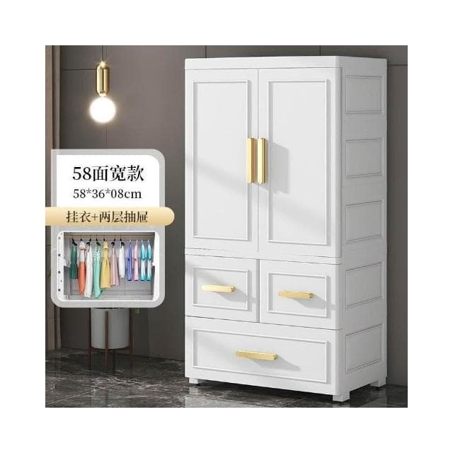 開門式奢華加厚寶寶衣櫃嬰兒儲物櫃子收納被子