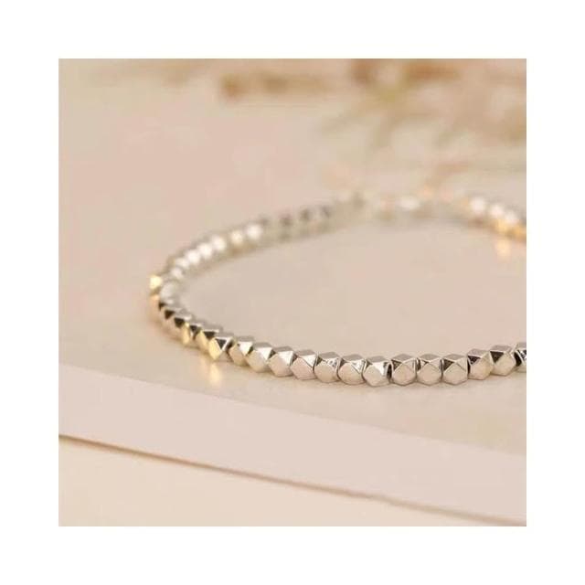 【開運堂】純銀 碎銀幾兩 小碎銀手鍊女小眾設計S925銀手串閨蜜女友復古風手飾 開運堂