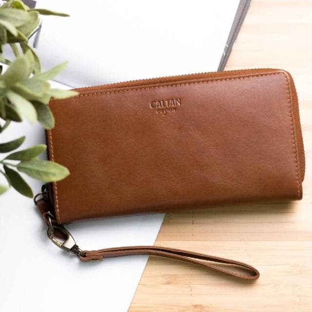 【CALTAN】CALTAN DESIGN | 多卡位手拿包大容量真皮長夾 072467 五色(真皮 長夾 皮夾 錢包 招財 母錢包)