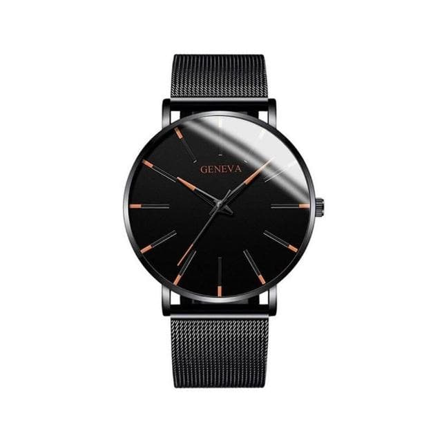 手錶男2025新款輕奢小眾高級感精工錶男士爸爸商務風瑞士錶簡約氣質精緻石英錶高顏值精品金屬錶防水男生手錶送男朋友