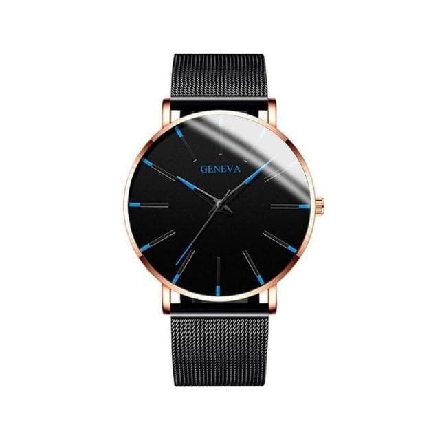 手錶男2025新款輕奢小眾高級感精工錶男士爸爸商務風瑞士錶簡約氣質精緻石英錶高顏值精品金屬錶防水男生手錶送男朋友