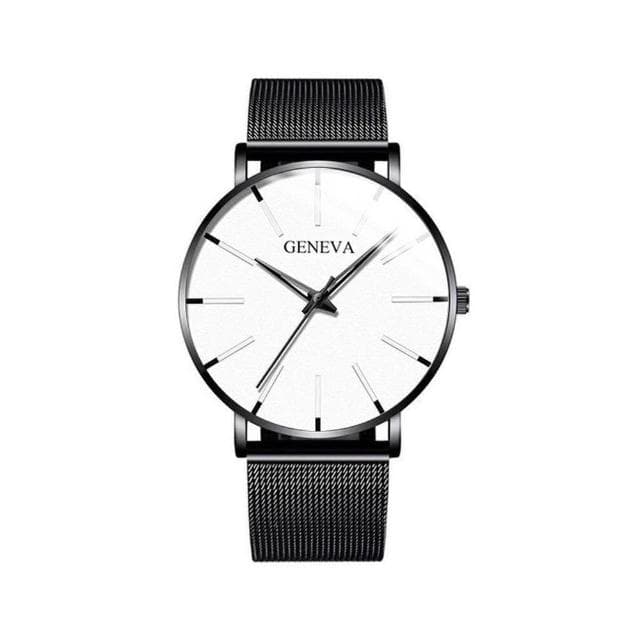 手錶男2025新款輕奢小眾高級感精工錶男士爸爸商務風瑞士錶簡約氣質精緻石英錶高顏值精品金屬錶防水男生手錶送男朋友