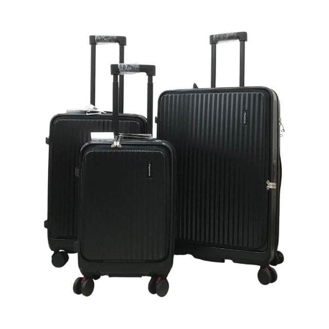 麥拉倫前開PC旅行箱 電子紋防刮 防盜拉鍊 杯架 剎車輪 旅行箱 9比1大容量 行李箱 登機箱