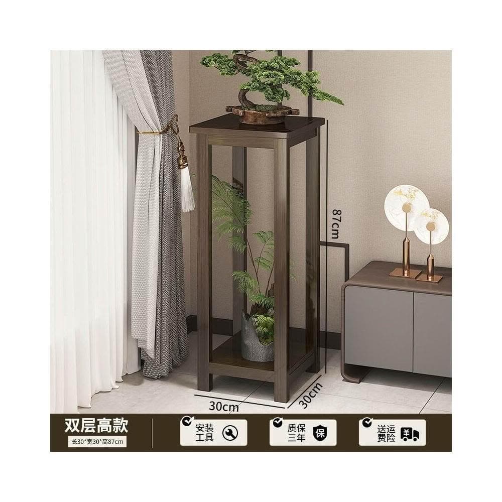 儒雅家具 免稅免運 花架子 客廳 落地式 盆栽 置物架 陽臺  多層 花盆 植物架 花架 實木花架