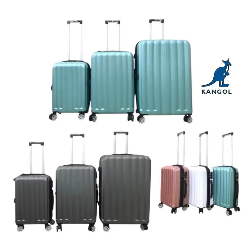 【KANGOL】 KANGOL 袋鼠 行李箱 髮絲紋復古箱 運動版立體顆粒紋 旅李箱 可加大 20吋 小行李箱 28吋