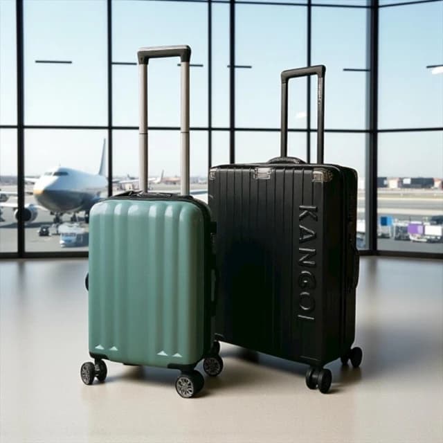 【KANGOL】 KANGOL 袋鼠 行李箱 髮絲紋復古箱 運動版立體顆粒紋 旅李箱 可加大 20吋 小行李箱 28吋