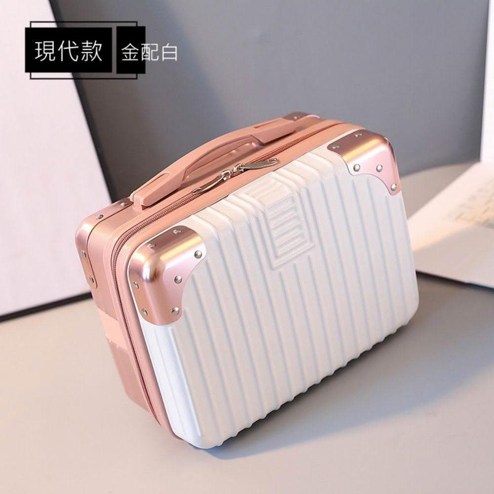14吋收納箱 化妝箱 (行李箱 登機箱 造型化妝箱 新秘化妝箱 聖誕禮物 手提化妝箱 生日禮物 收納盒 硬盒 收納禮物)
