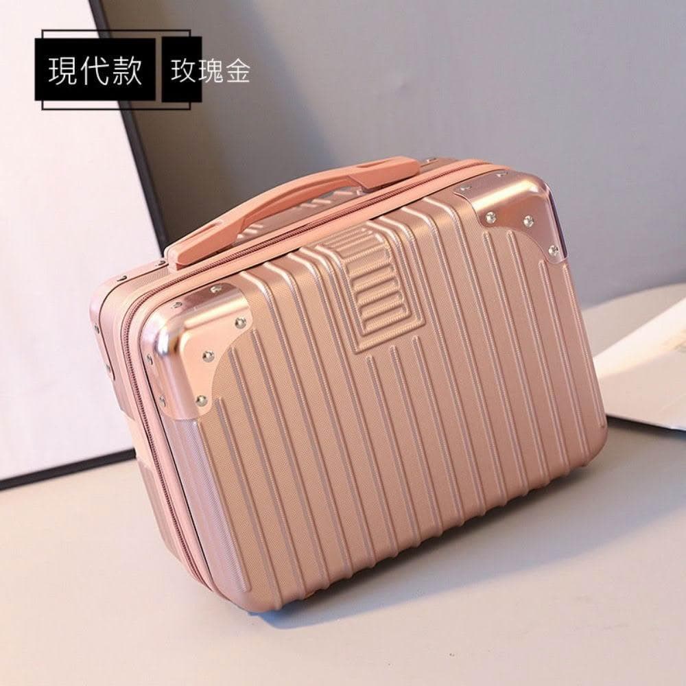 14吋收納箱 化妝箱 (行李箱 登機箱 造型化妝箱 新秘化妝箱 聖誕禮物 手提化妝箱 生日禮物 收納盒 硬盒 收納禮物)