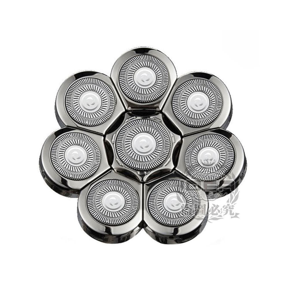 黑_銀【替換刀頭】六刀頭 七刀頭 八刀頭 電動刮鬍刀 光頭神器 剃光頭