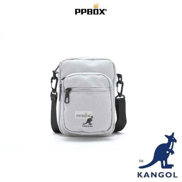 【KANGOL】英國 袋鼠 零錢包  61251785(錢包 三層 皮夾 短夾 尼龍 防潑水 防水 多夾層 手拿包)