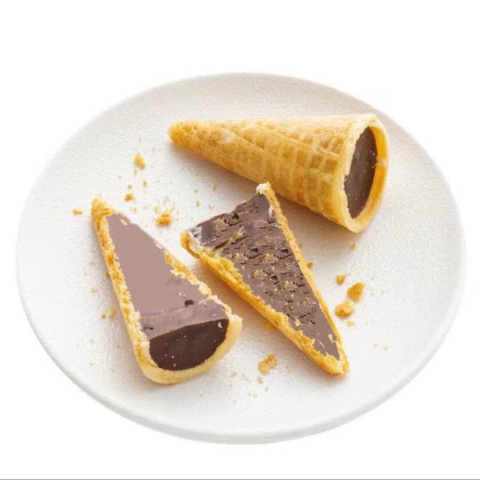 爆漿巧剋力 冰淇淋風味 脆皮蛋筒 痠奶味 草莓味 夾心甜筒網紅食品零食