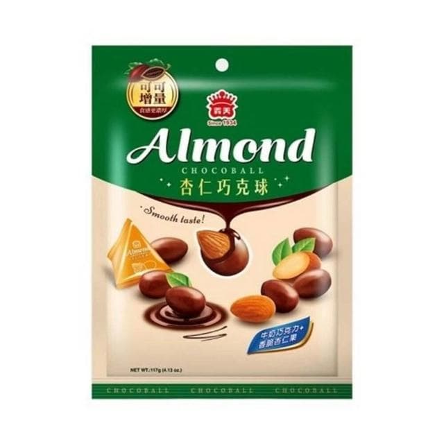 【義美】義美巧克球系列葡萄QQ糖草莓煉乳QQ糖超大葡萄乾杏仁杏仁黑可可117-160G袋