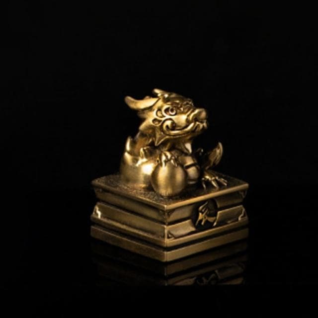 【Jaunty King】JK銀飾 黃銅 十二生肖賜福慶典 印章(彌月禮盒|生肖印章|造型印章|個人章|六分印章)