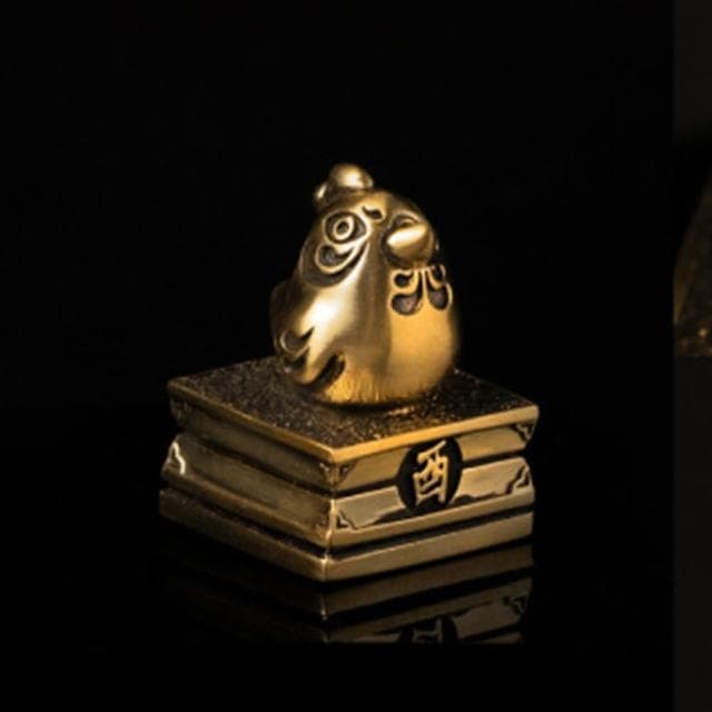 【Jaunty King】JK銀飾 黃銅 十二生肖賜福慶典 印章(彌月禮盒|生肖印章|造型印章|個人章|六分印章)