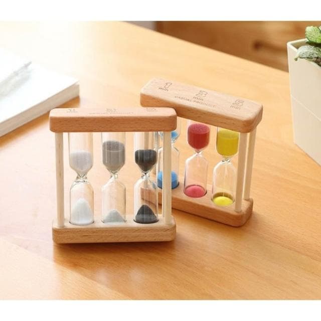 三合一 沙漏 ⏳ 計時器 防摔 1/3/5 一 三 五分鐘 創意裝飾品 擺件 禮物 交換禮物 生日禮物 HW14