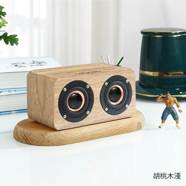 木質藍芽喇叭 K5A 迷你版(實木手感 6w猛烈輸出 音質狠好 藍牙 喇叭 音箱 音響)