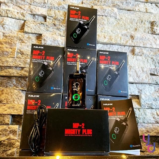 【NUX】Nux Mighty Plug MP02 電吉他 電木吉他 貝斯 攜帶型 藍芽音箱 效果器 公司貨(nux 電 木 吉他 bass 音箱 錄音介面)