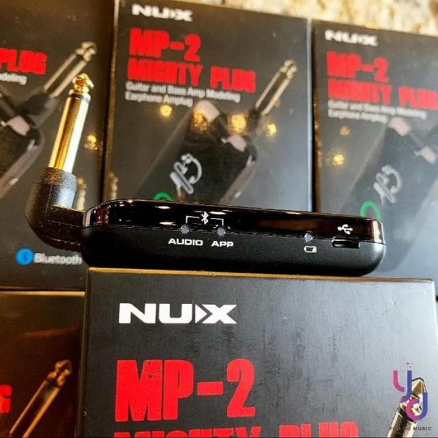 【NUX】Nux Mighty Plug MP02 電吉他 電木吉他 貝斯 攜帶型 藍芽音箱 效果器 公司貨(nux 電 木 吉他 bass 音箱 錄音介面)