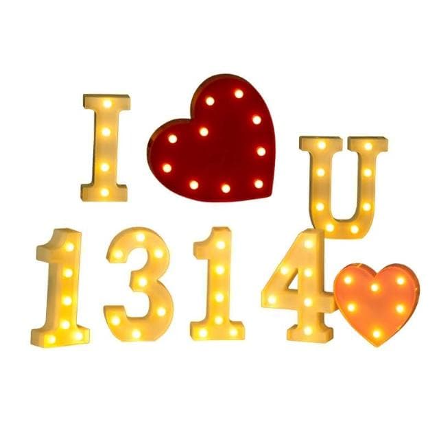 12H快速出貨 (氣球快易送)  字母燈 生日 婚禮佈置 求婚道具 IG  求婚 燈 夜燈LED 慶生 生日禮物 檯燈