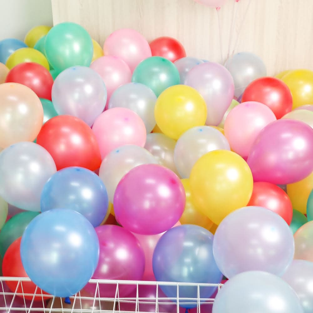 12H快速出貨 (氣球快易送) 單包 100顆 真珠氣球 珠光氣球 婚禮 生日派對 生日氣球 求婚 告白 派對佈置 婚禮佈置 10吋 氣球